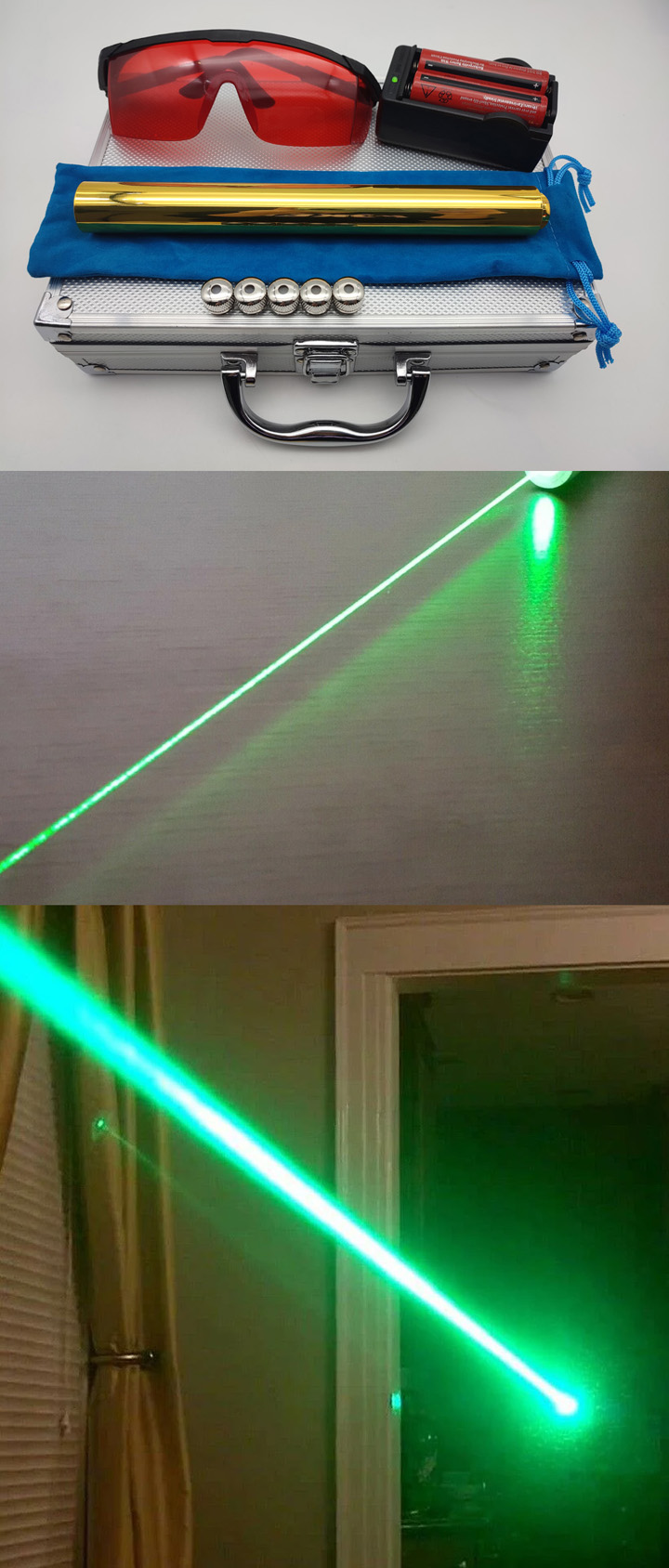 Pointeur laser vert 1W