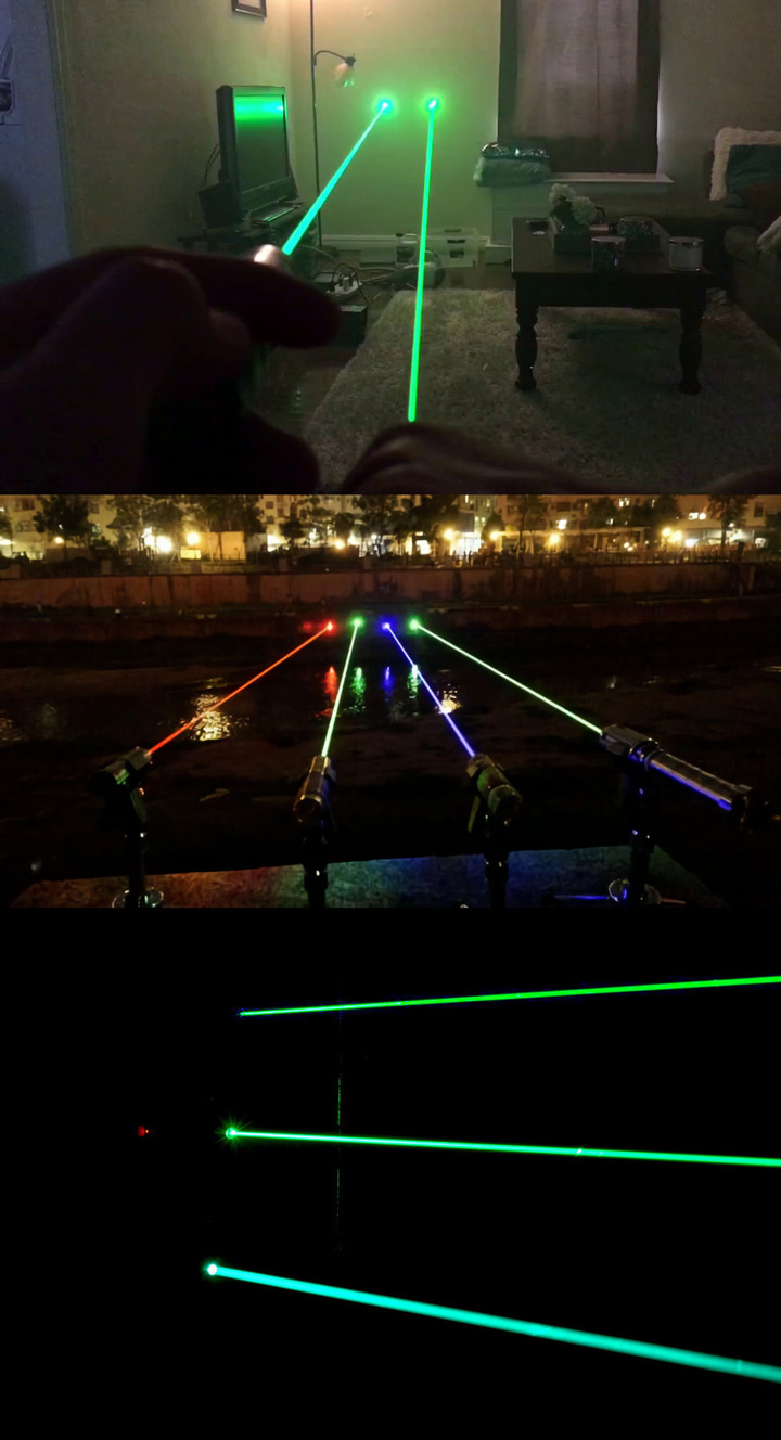 pointeur laser vert 505nm / 520nm / 525nm