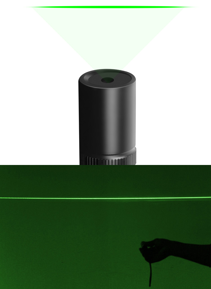 laser vert ligne