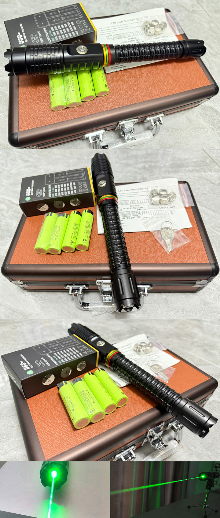 Pointeur laser vert 500mW/1000mW