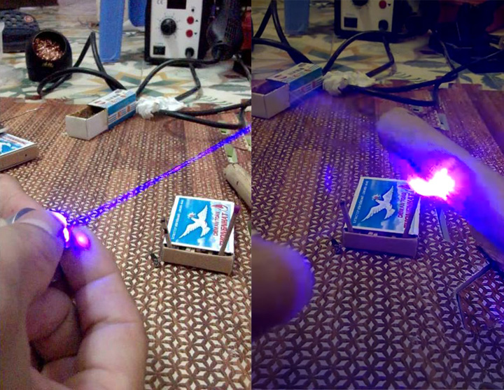 pointeur laser violet Sanwu