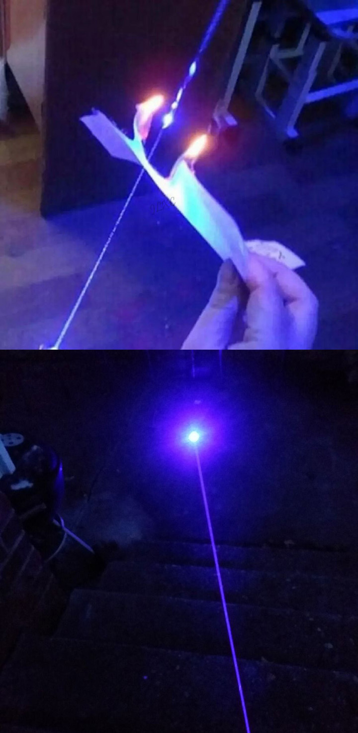 pointeur laser bleu