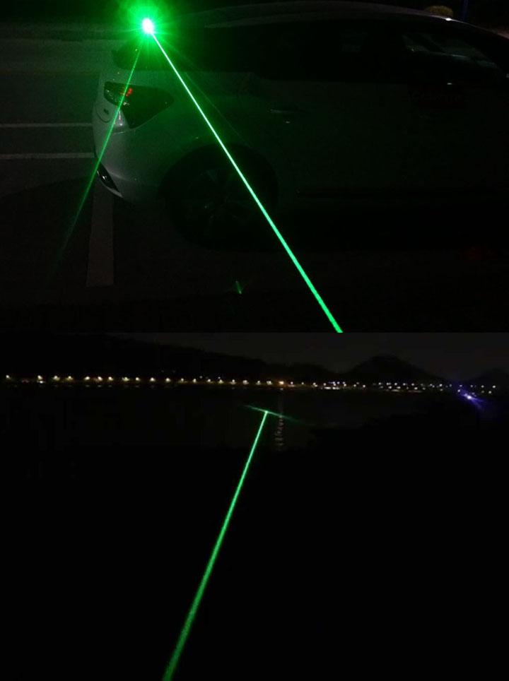 laser vert puissant