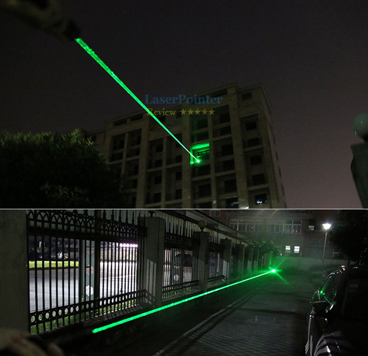 laser vert super fort