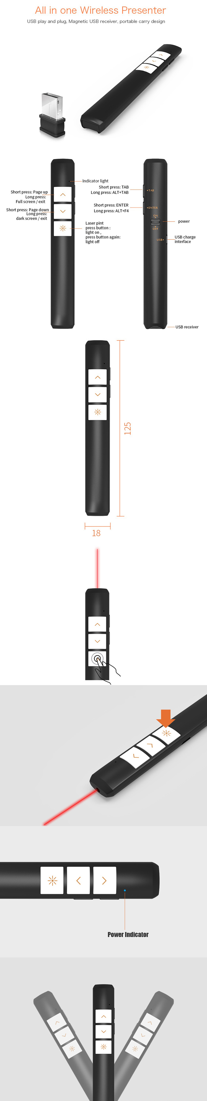 présentateur laser