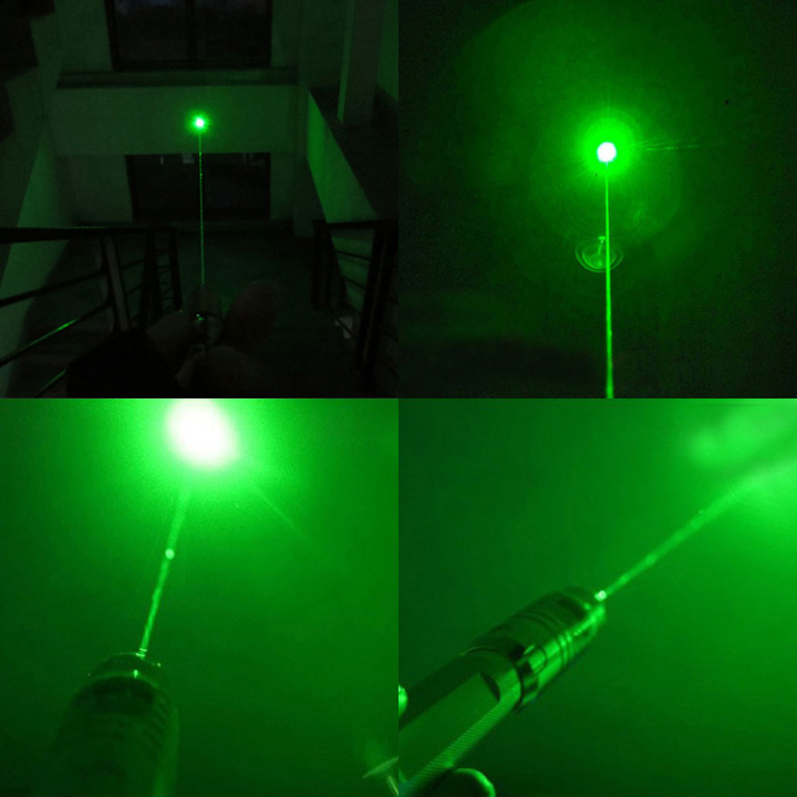 pointeur laser vert qui brûle