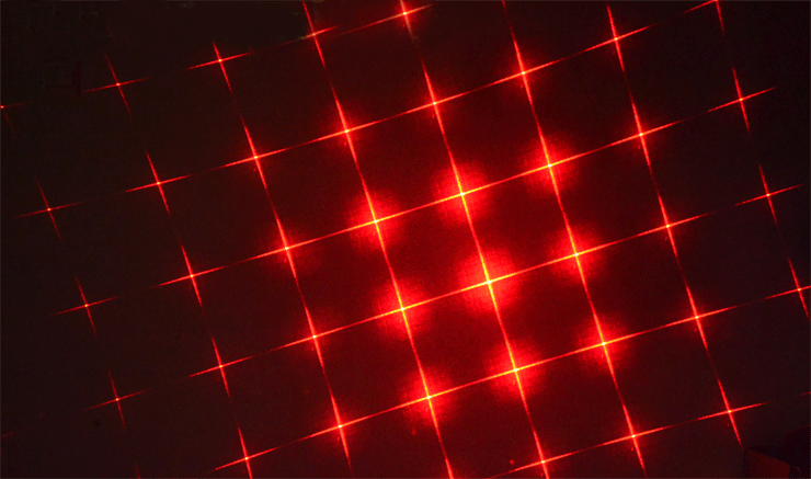 laser rouge avec embouts
