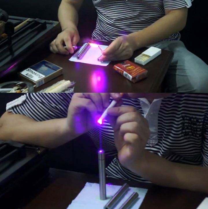 stylo laser bleu violet 500mW