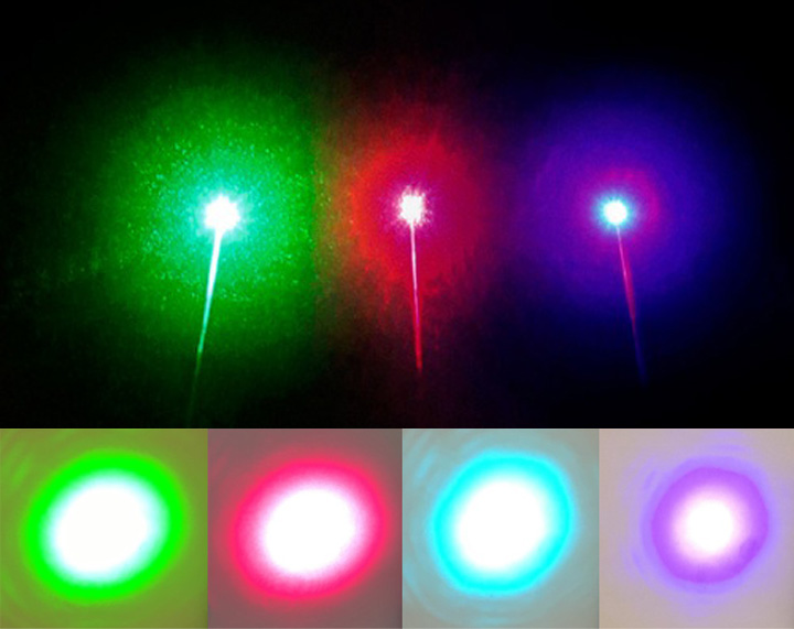 laser vert / rouge / bleu / violet