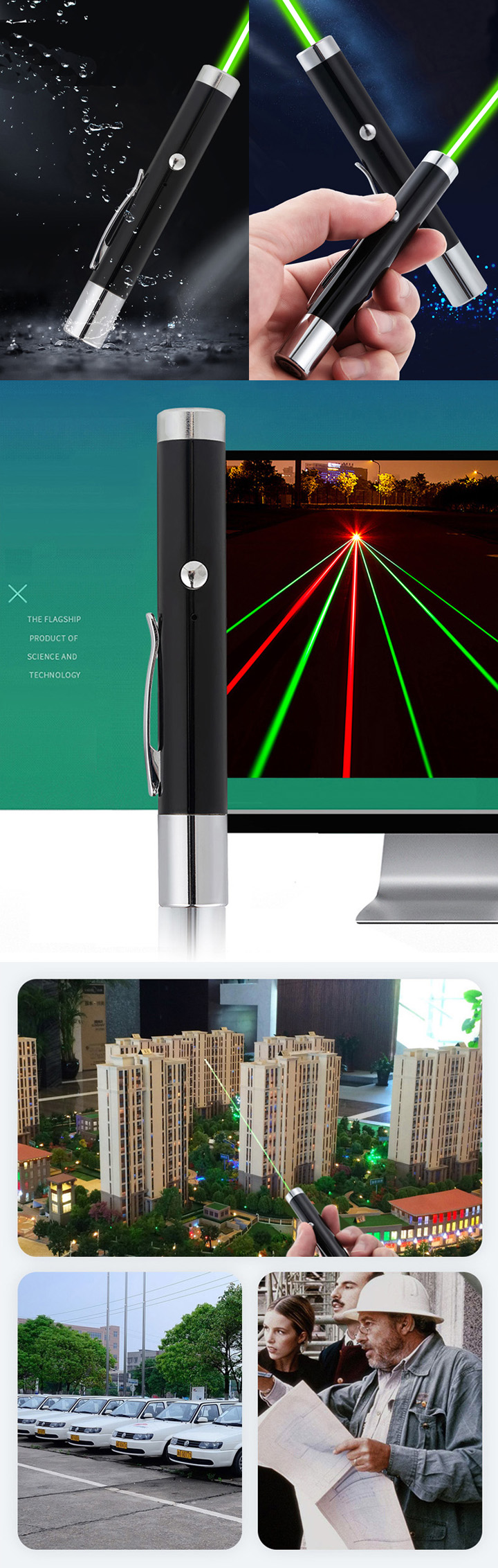 stylo laser vert