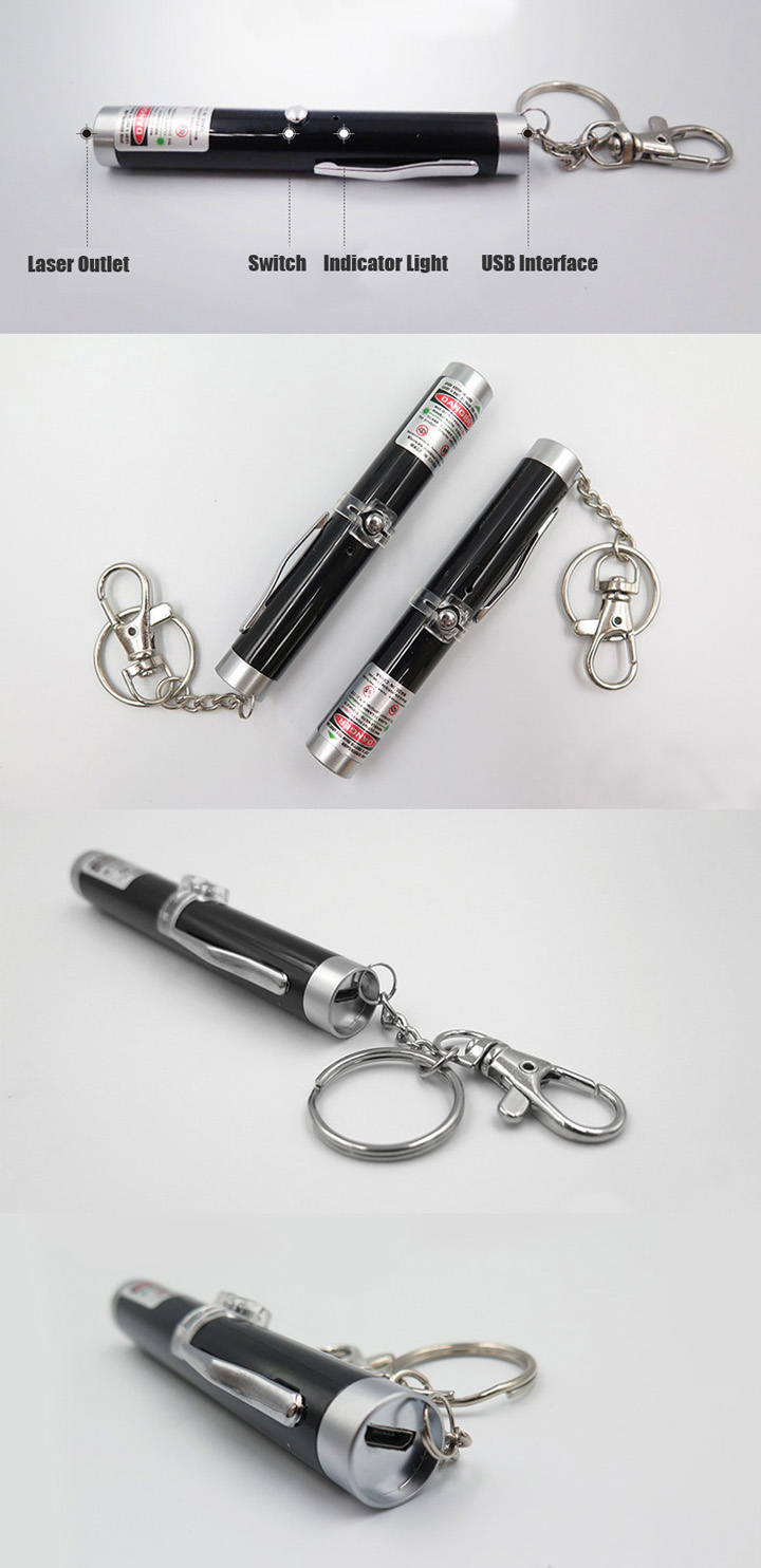 stylo laser avec porte-clés