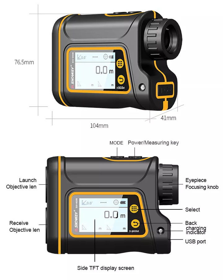 télémètre laser pour mesure longue distance