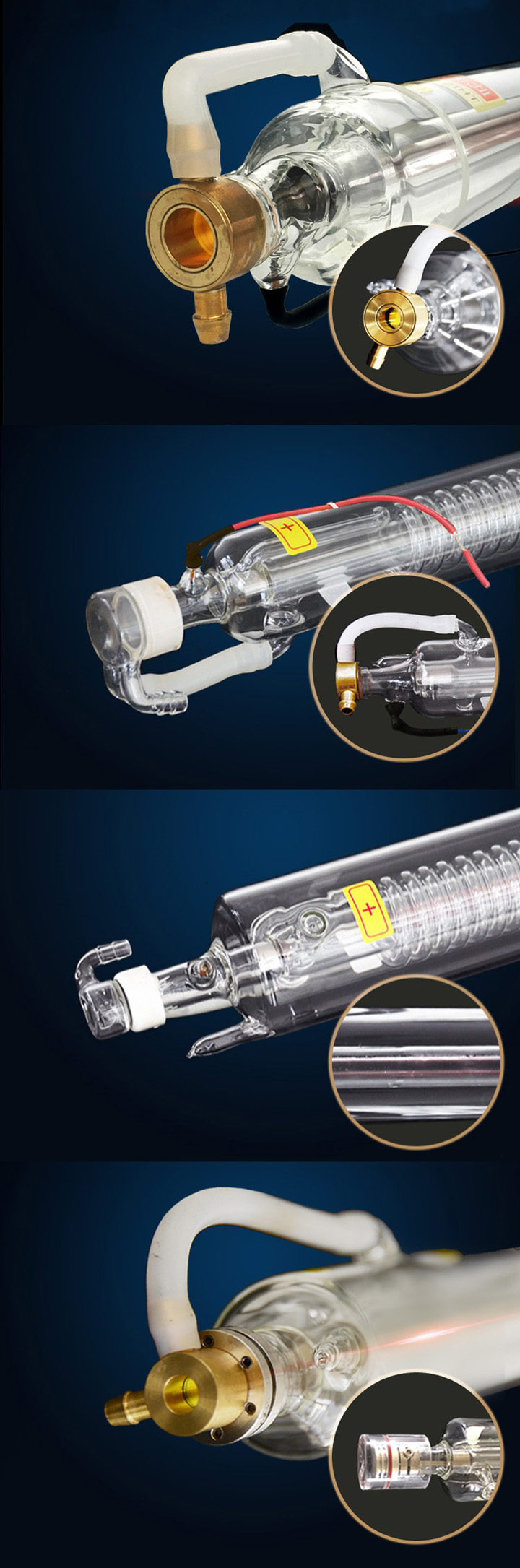 tube laser CO2 en verre