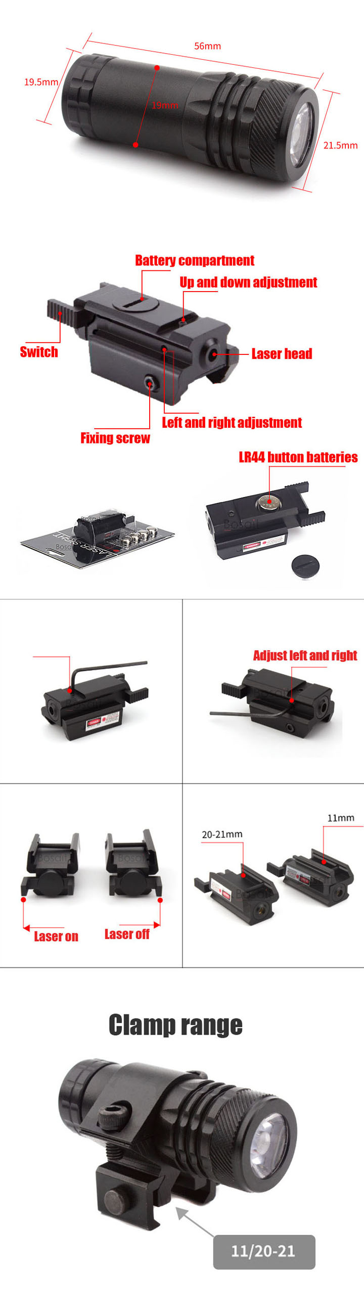 Viseur laser longue portée