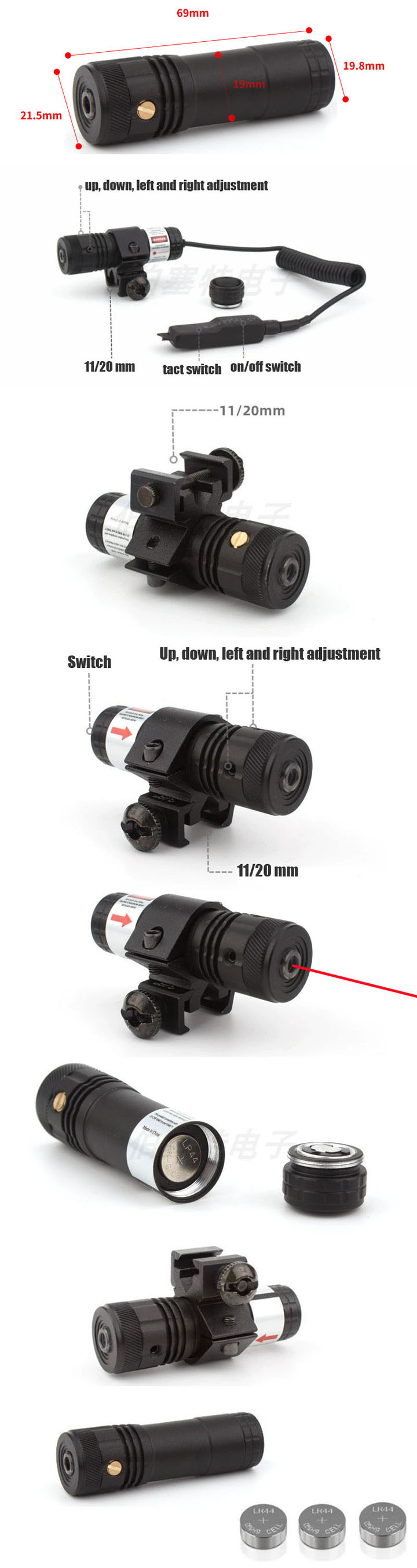 Viseur laser rouge pas cher