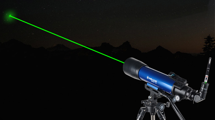 Pointeur laser vert utilisé en astronomie?