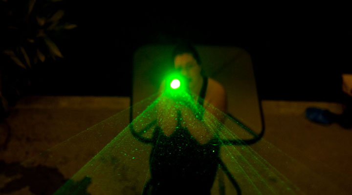 utilisation pointeur laser