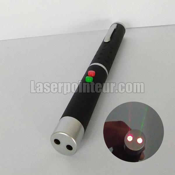 Pointeur laser rouge faisceau 1mW 650nm noir il