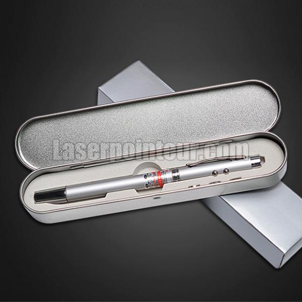 Stylo pointeur laser rouge 5-100mW classe 3 avec embouts