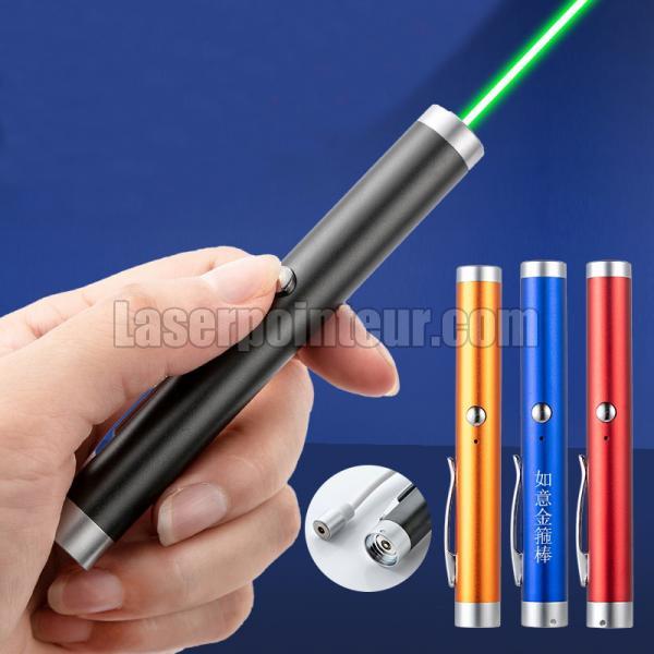 Stylo Laser Professionnel Pro - Classe II - Vert - USB - Lumière