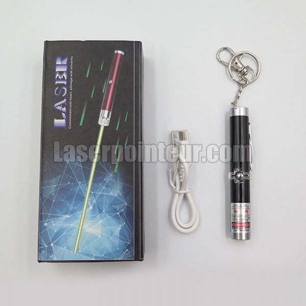 Stylo Laser Professionnel Pro - Classe II - Vert - USB - Lumière