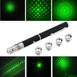 Stylo pointeur laser vert 5mW avec embouts